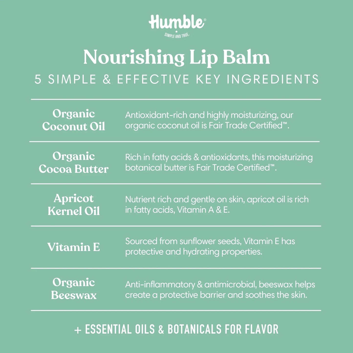 Humble Hydrating Lip Balm – French Peppermint