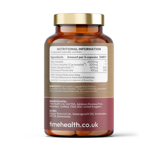 Inositol Complex – Myo & D Chiro with Folate & Chromium 180 kapsler