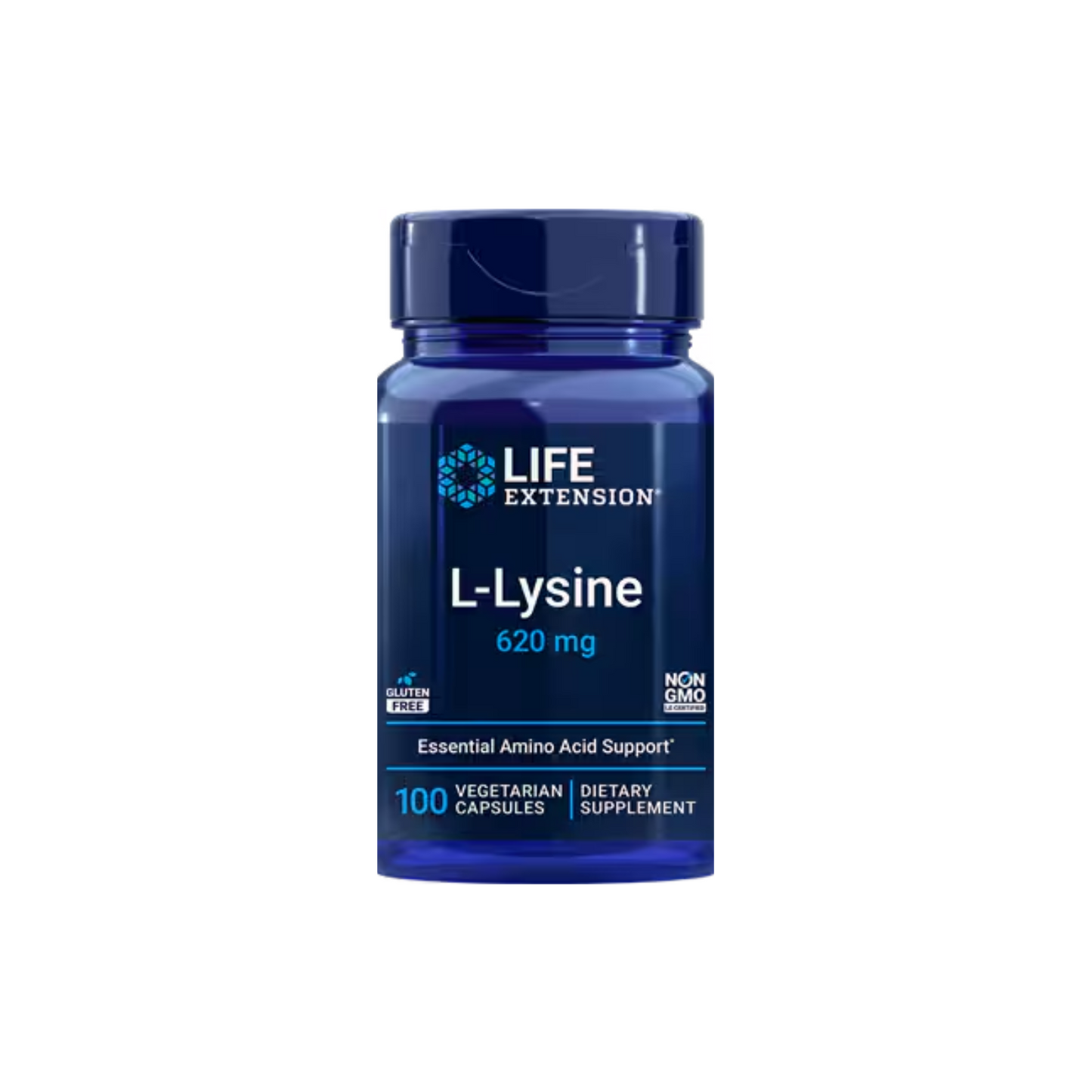 L-Lysine – 620 mg, 100 kapsler