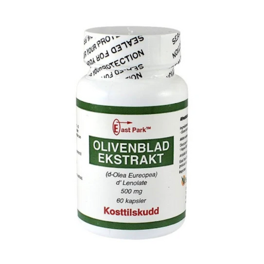 Olivenbladekstrakt 500 mg 60 kapsler
