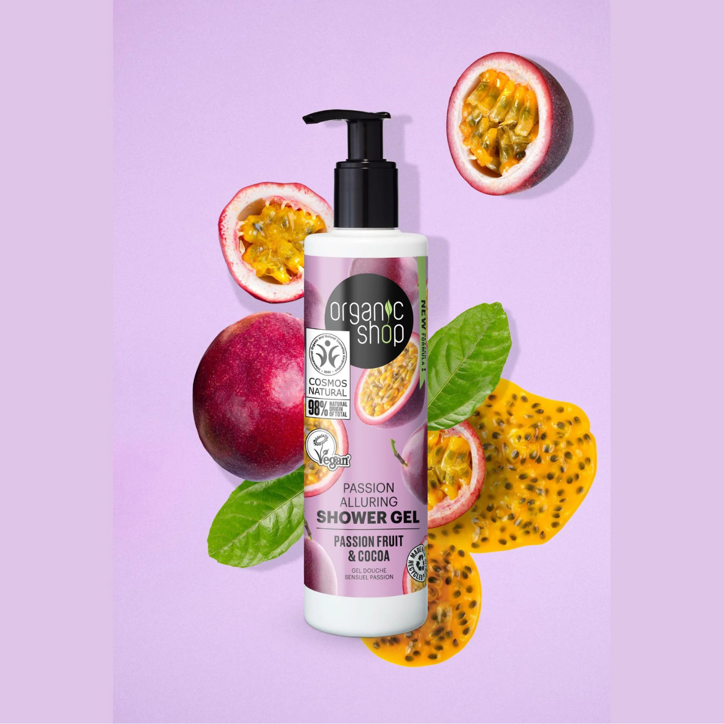 Organic Shop Shower Gel Passion Fruit & Cacao