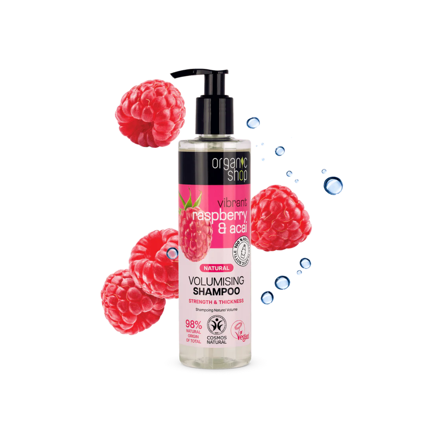 Organic Shop Volumising Shampoo Raspberry & Acai