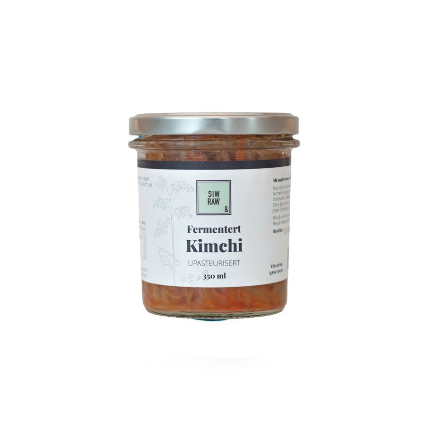 Siw Raw – Fermentert Kimchi 350 ml 🥢🌶️