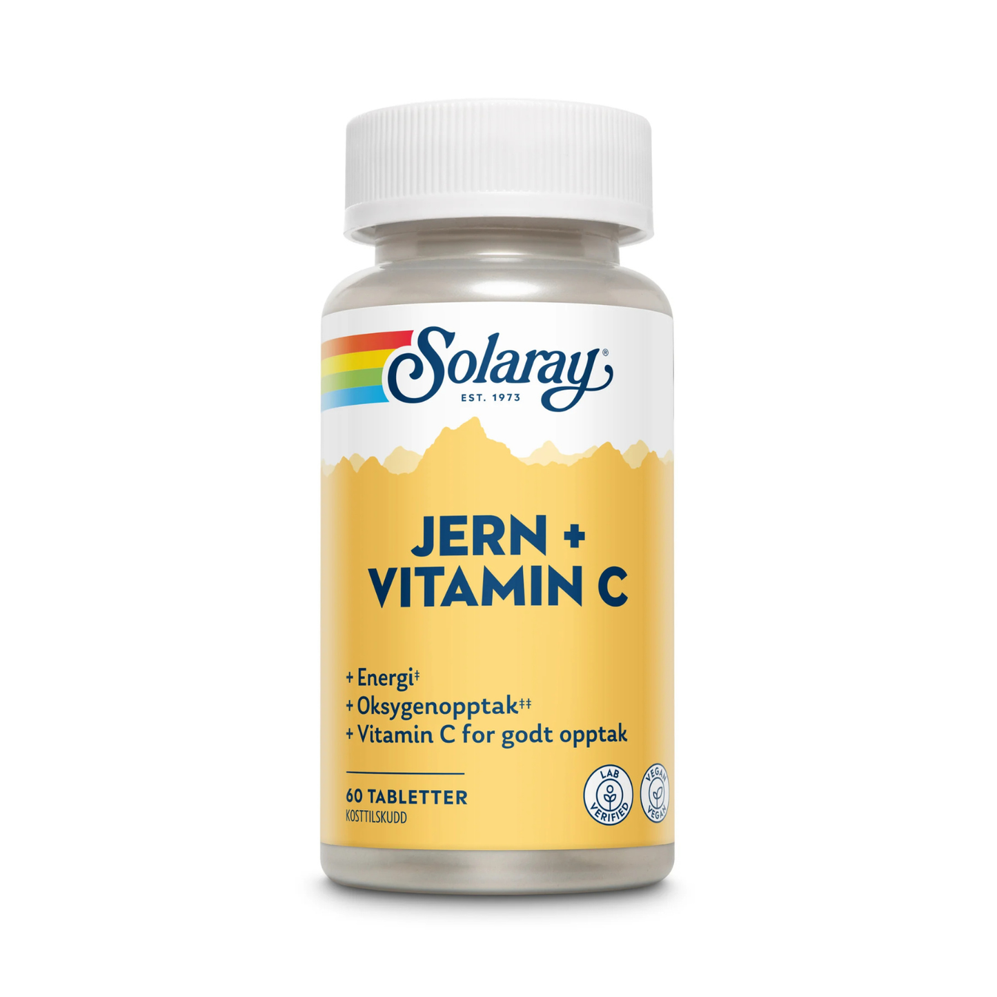 Solaray Jern + C – 60 tabletter