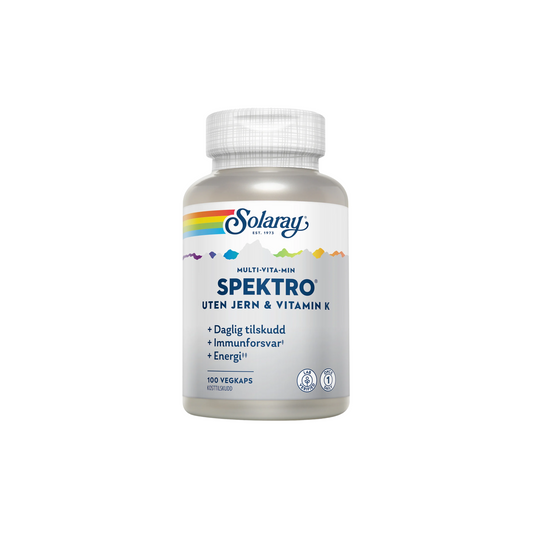 Spektro uten jern og vitamin K – 100 kapsler
