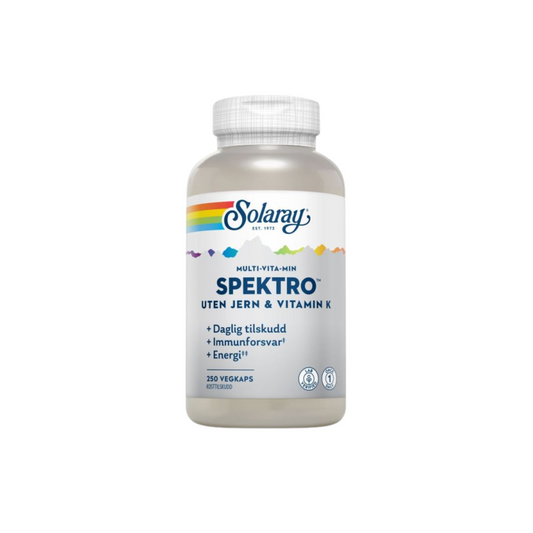Spektro uten jern og vitamin K – 250 kapsler
