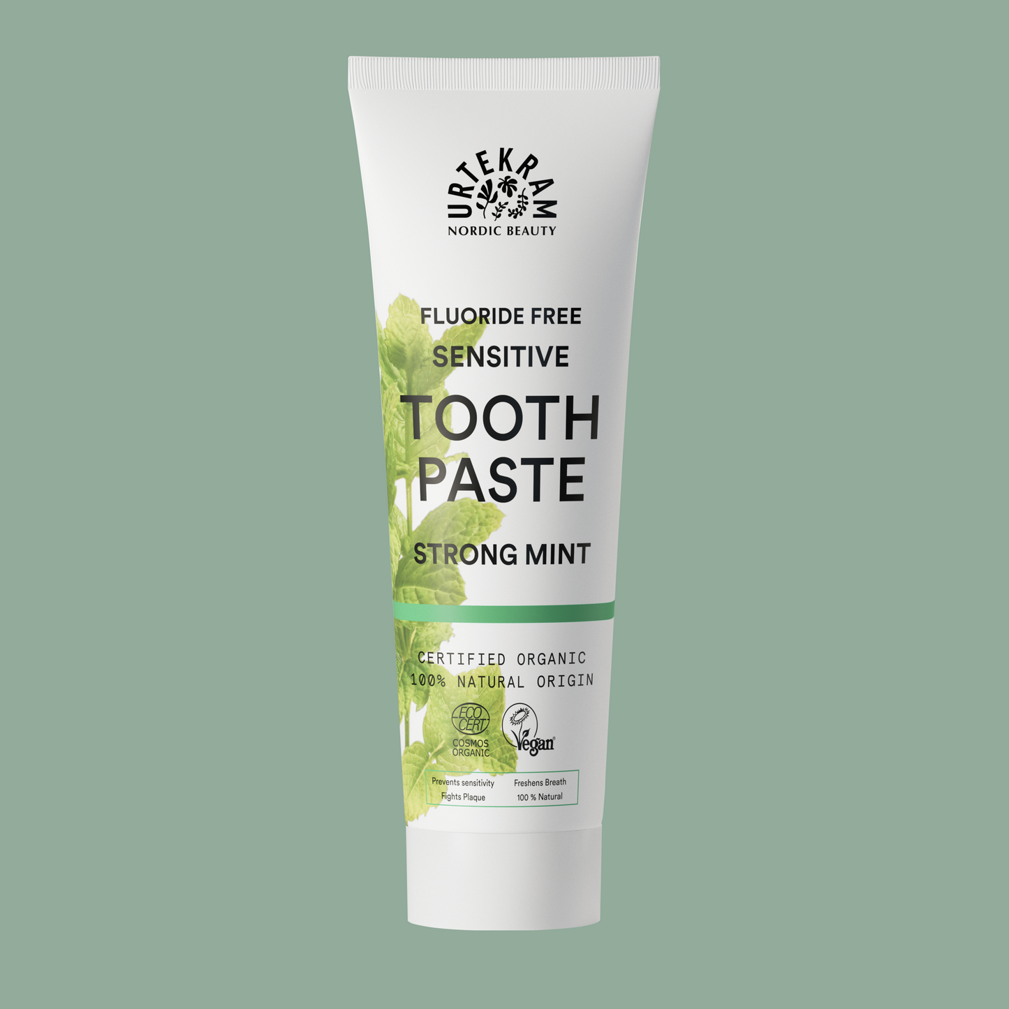 Tannkrem – Strong Mint uten fluor 75 ml