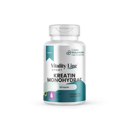 Vitality Line Sport Kreatin – 120 kapsler