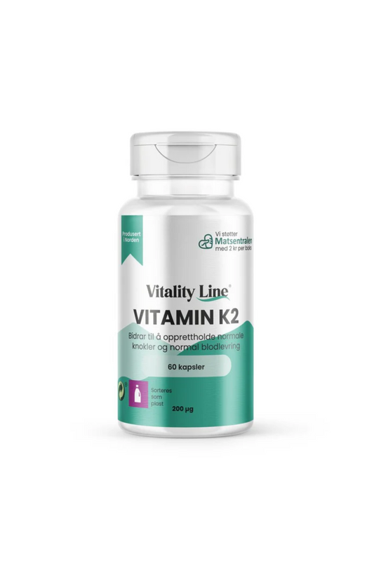 Vitality Line Vitamin K2 60 kapsler
