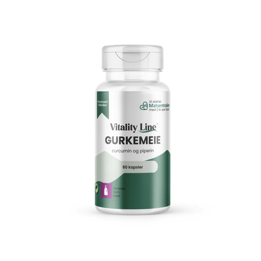 Vitality Line Gurkemeie 600 mg – 60 kapsler