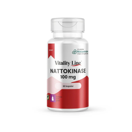 Vitality Line Nattokinase 100 mg – 60 kapsler