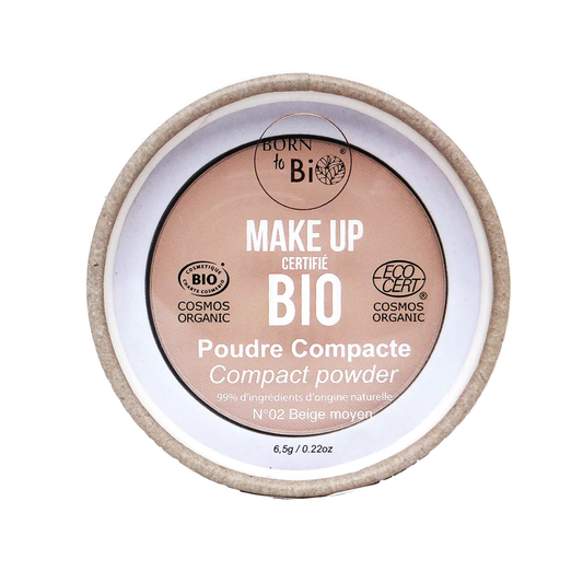 Organic Compact Powder – N°2 Beige moyen