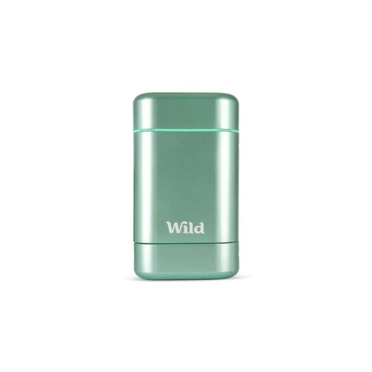 Wild deo starterpakke fresh cotton & sea salt -mintgrønn etui + refill 40 g