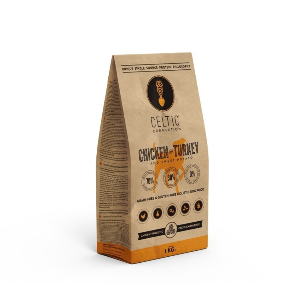 Celtic Connection Kylling og Kalkun med søtpotet – 1 kg