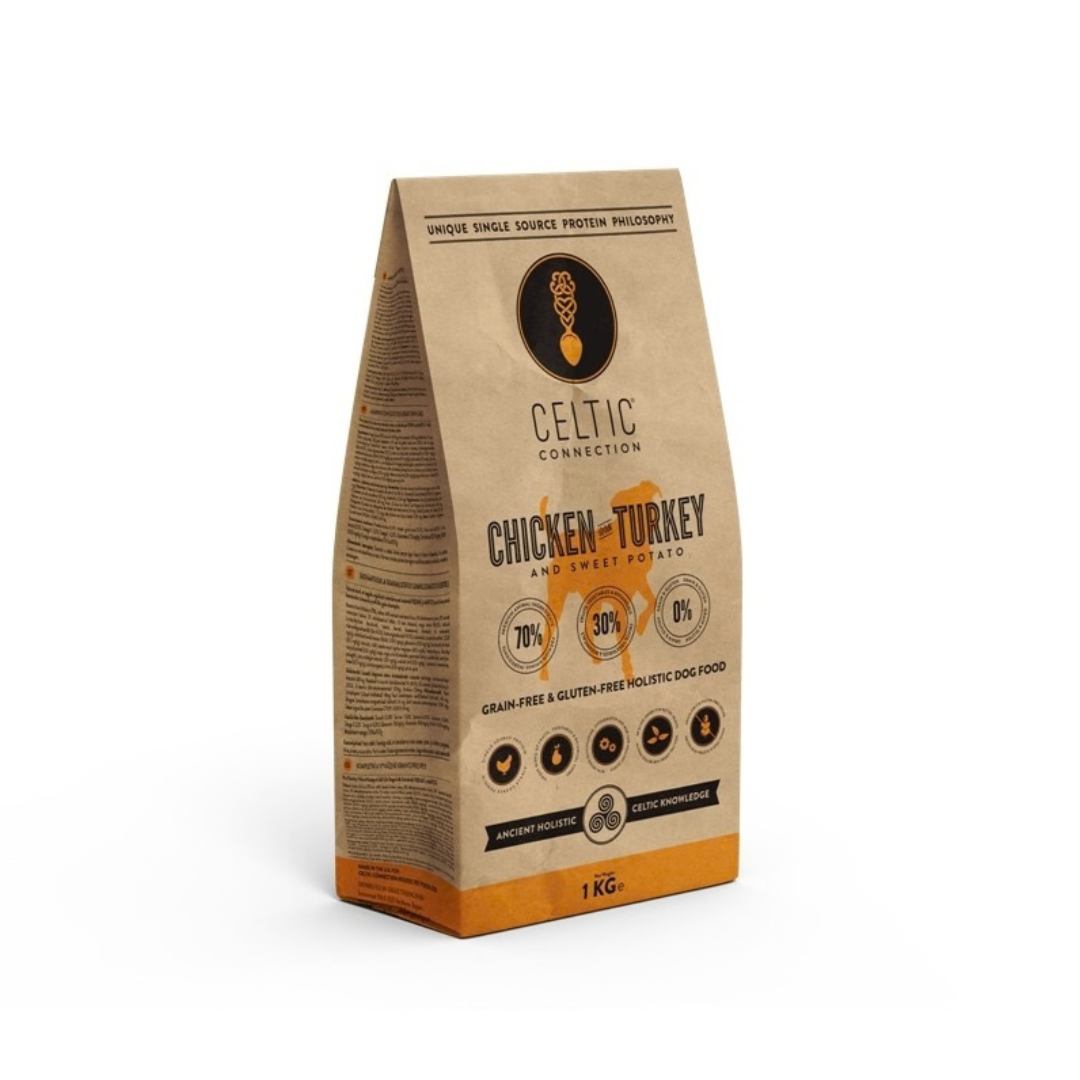 Celtic Connection Kylling og Kalkun med søtpotet – 1 kg