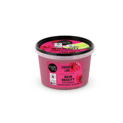 Organic Shop Skin Beauty Softening Sugar Body Scrub Cherry & Lime