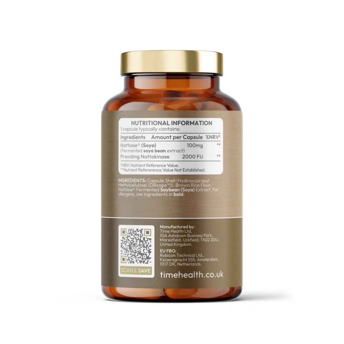 Nattokinase 100 mg / 2000 FU – Fermentert soyabønneekstrakt