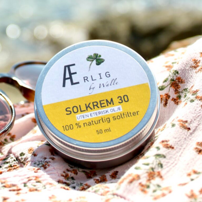 Ærlig by Walle solkrem faktor 30 50 ml