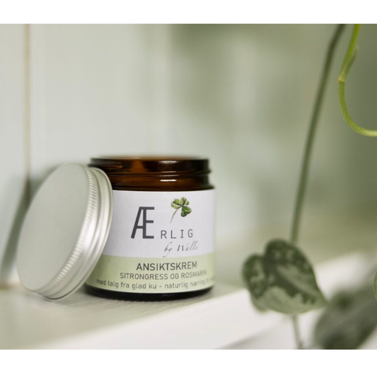 Ansiktskrem med sitrongress og rosmarin