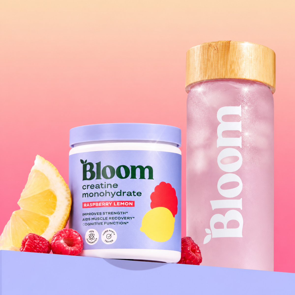 Bloom Creatine Monohydrate Raspberry Lemon – 203 g