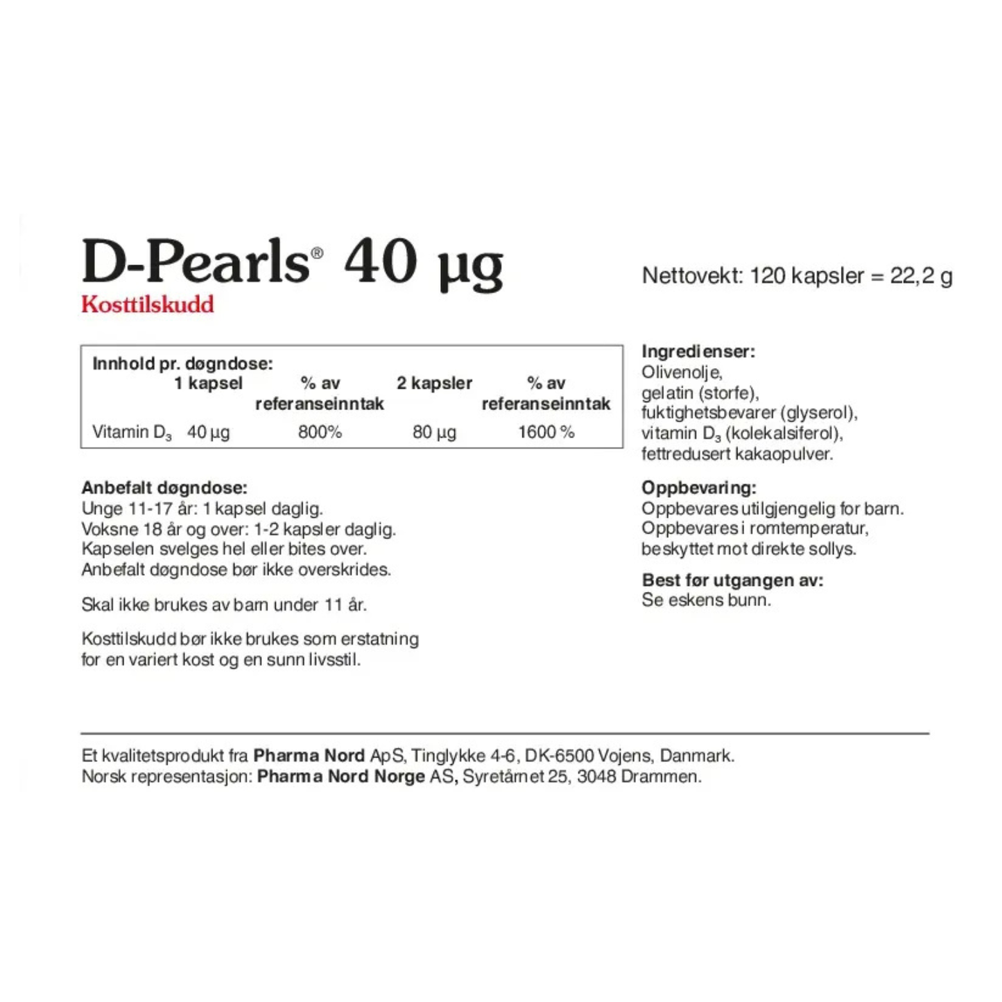 D-Pearls 40 µg