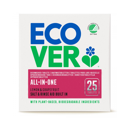 ECOVER Oppvaskmaskintabletter All-in-One – 25 tabletter