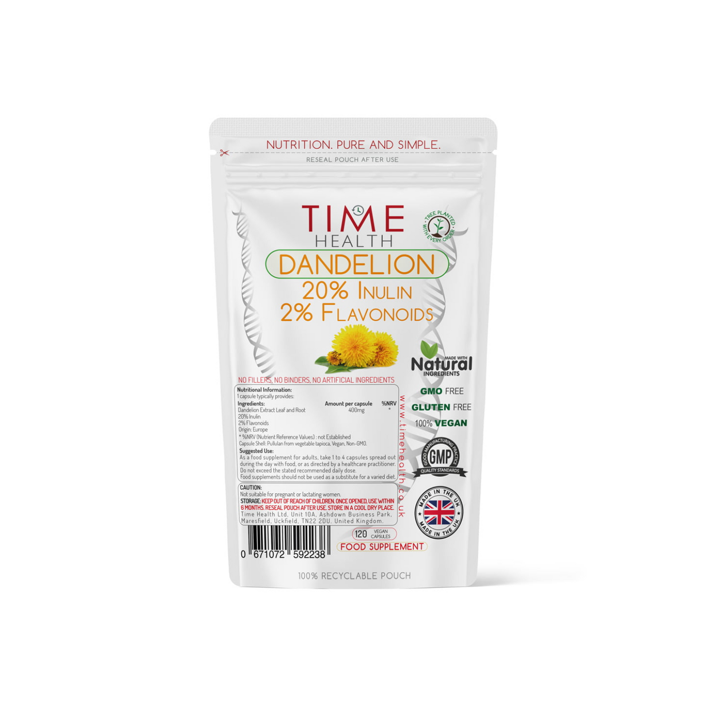 European Dandelion Extract – 120 kapsler