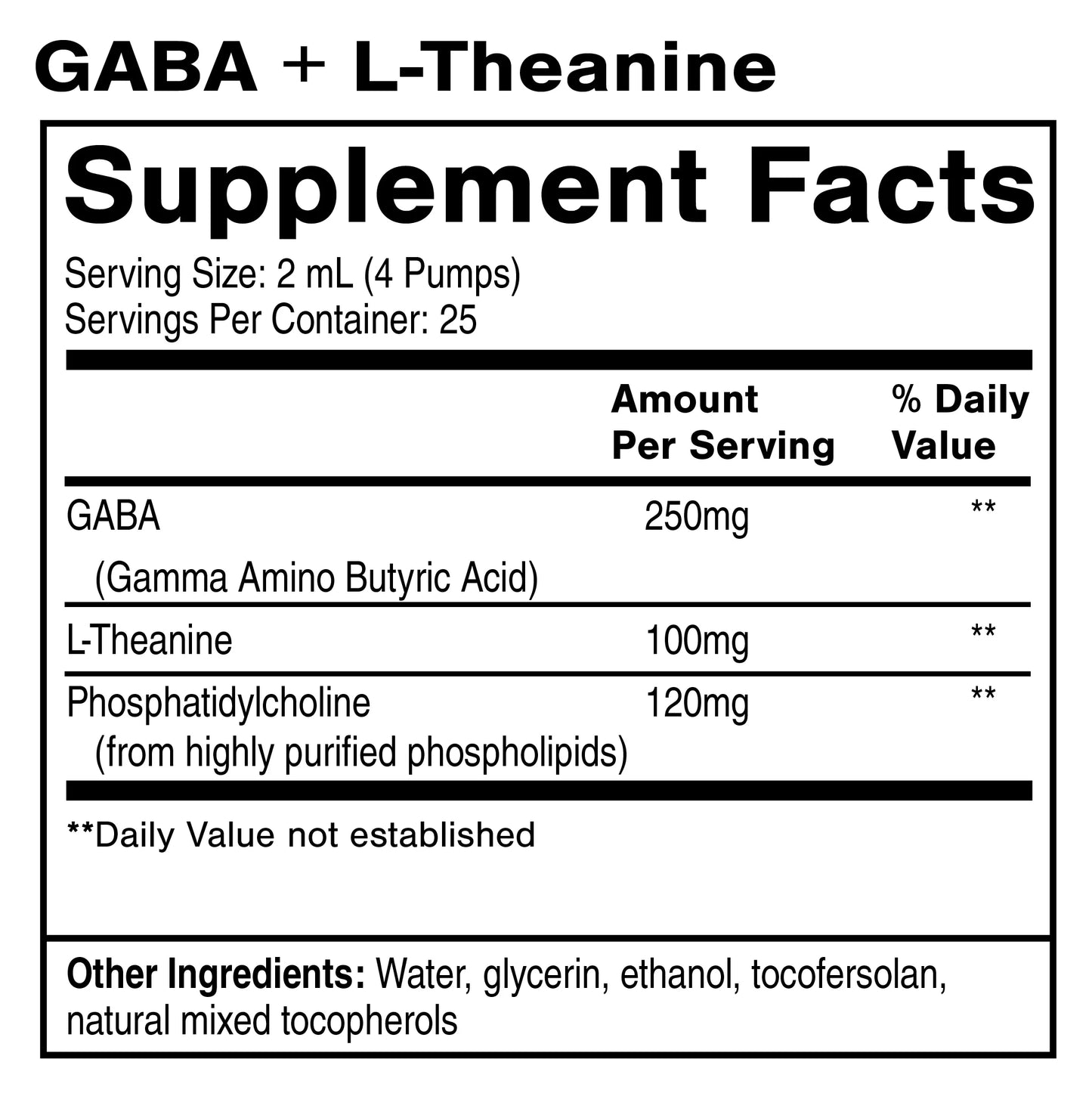GABA + L-Theanine – 50 ml