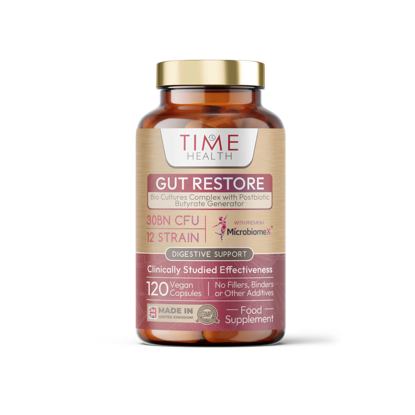 Gut Restore – 12 Strain Probiotic & Postbiotic Butyrate Generator