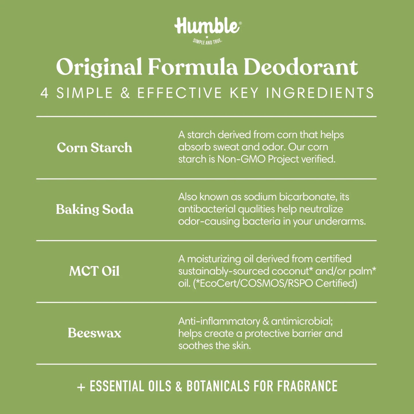 Humble Deodorant – Lemongrass & Sage 70 g