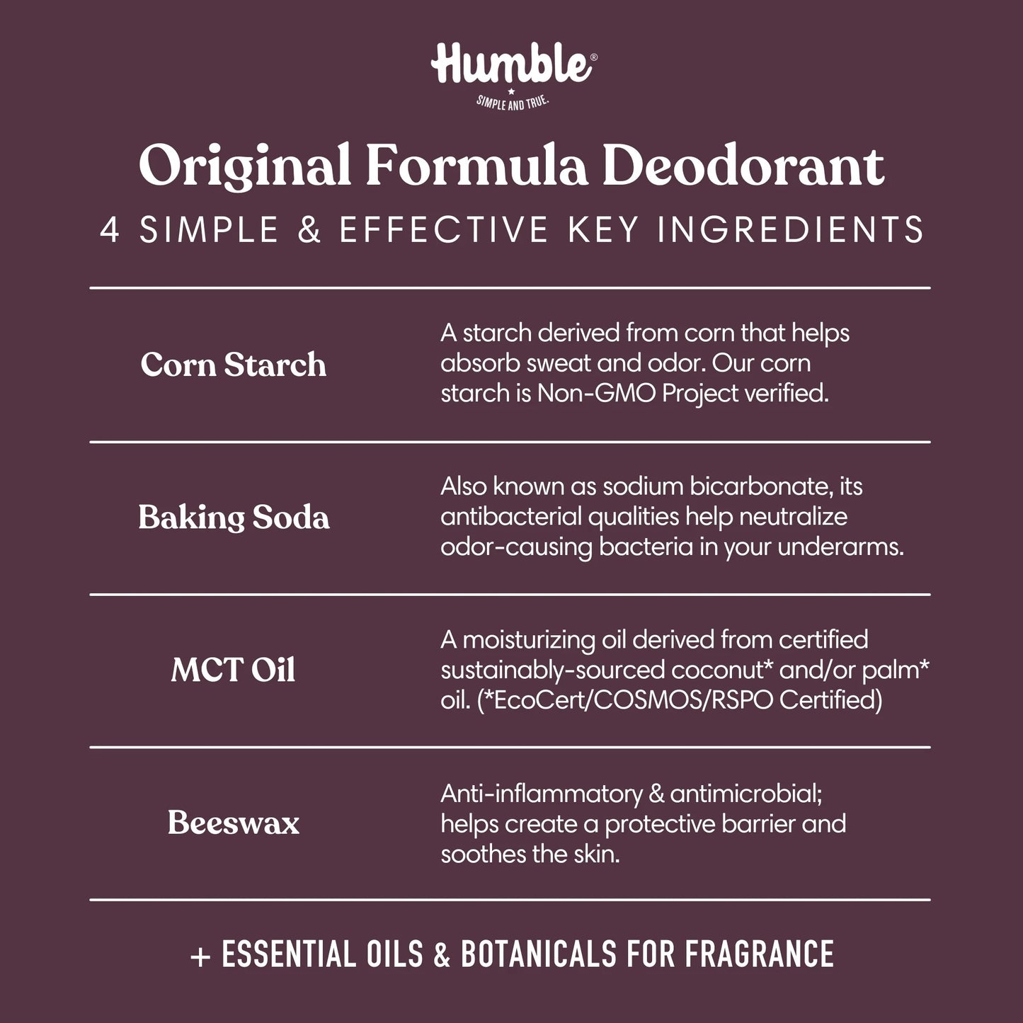 Humble Deodorant – Lavender & Holy Basil 70 g