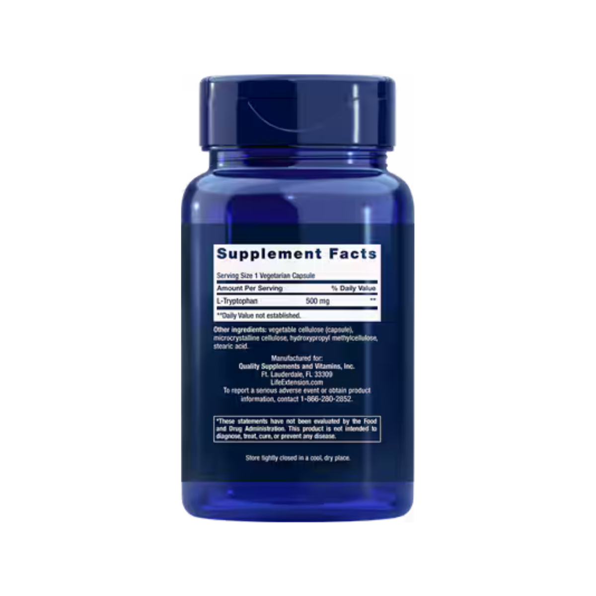 Life Extension L-Tryptophan 500 mg