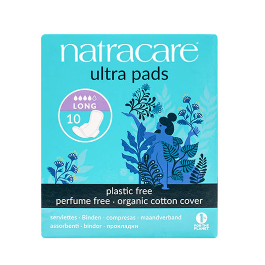 Natracare Long med vinger - 10 stk