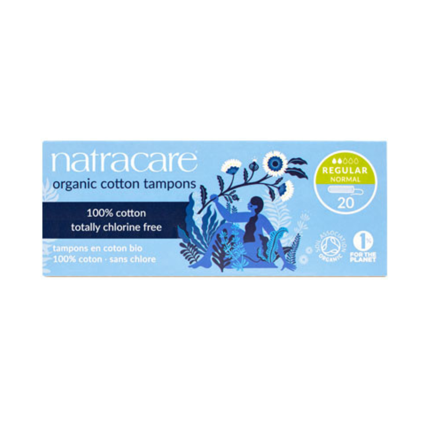Natracare Organic Cotton tampons – Regular 20 stk