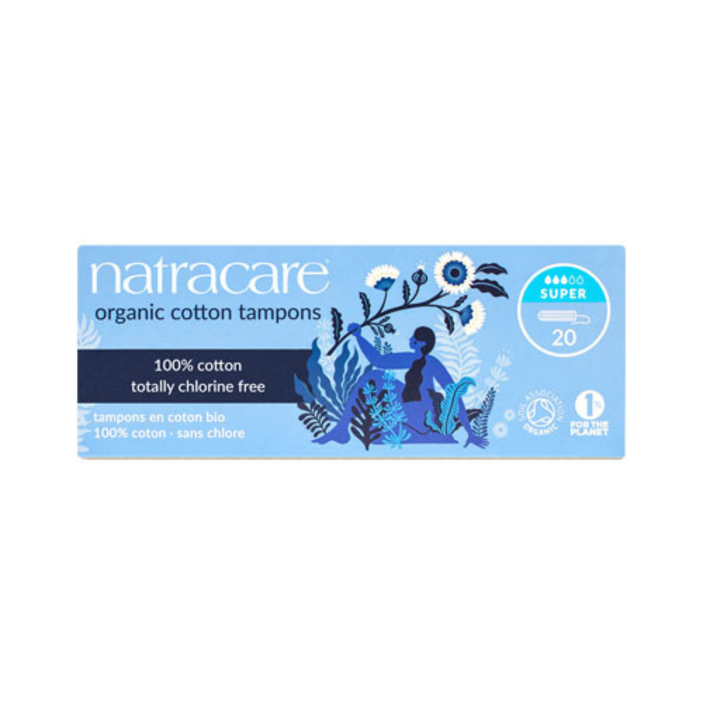 Natracare Organic Cotton tampons – Super 20 stk