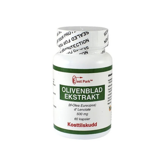 Olivenbladekstrakt 500 mg 60 kapsler