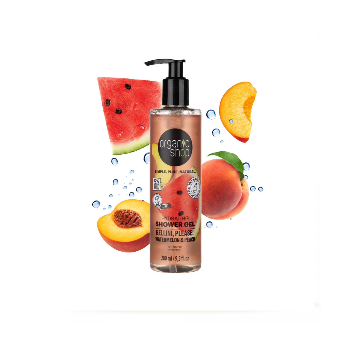 Organic Shop shower gel watermelon & peach