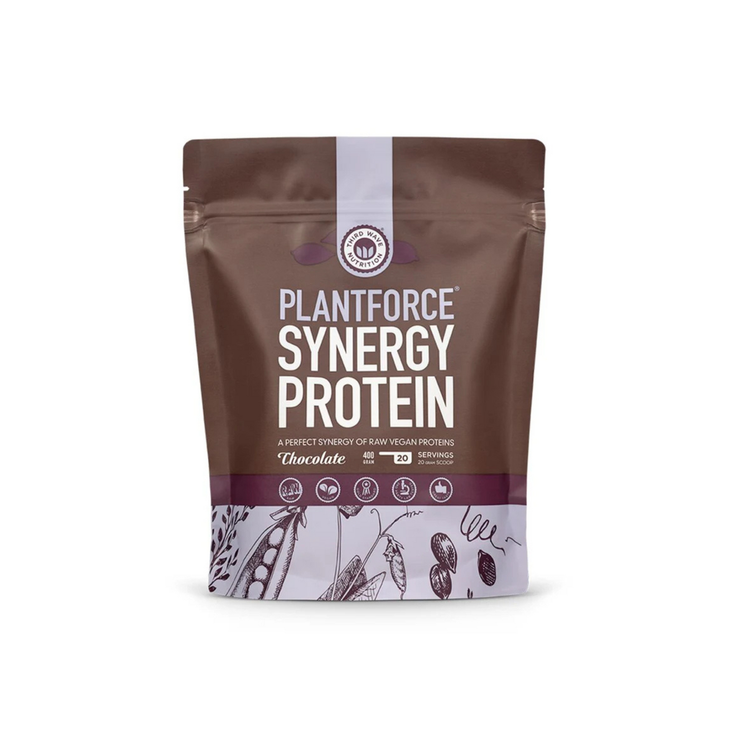 Planteforce Synergy Protein Sjokolade – 400 g