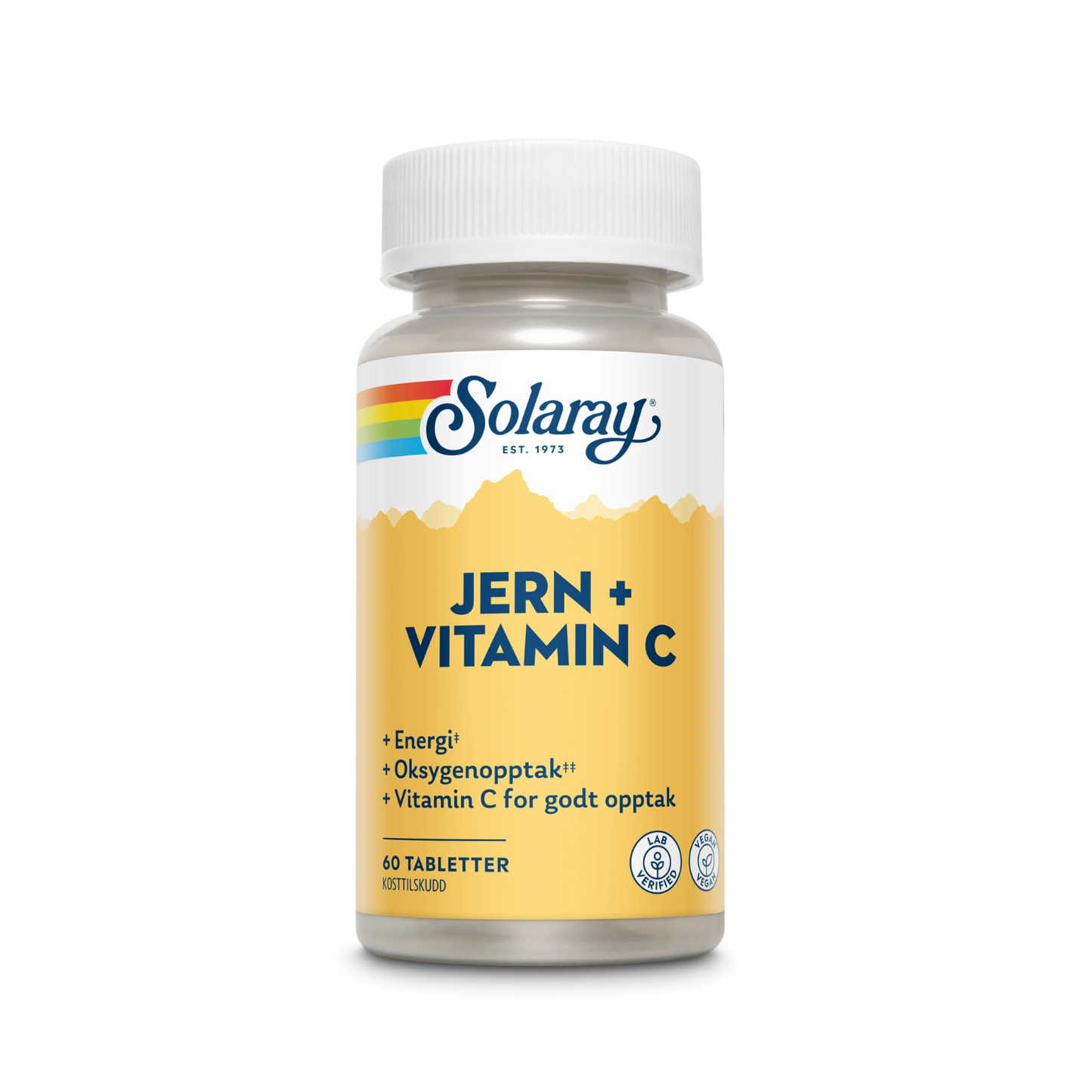 Solaray Jern + C – 60 tabletter