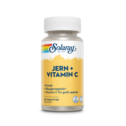 Solaray Jern + C – 60 tabletter