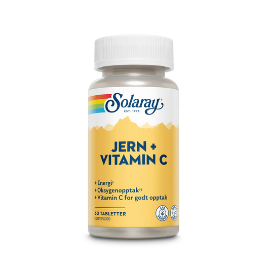 Solaray Jern + C – 60 tabletter