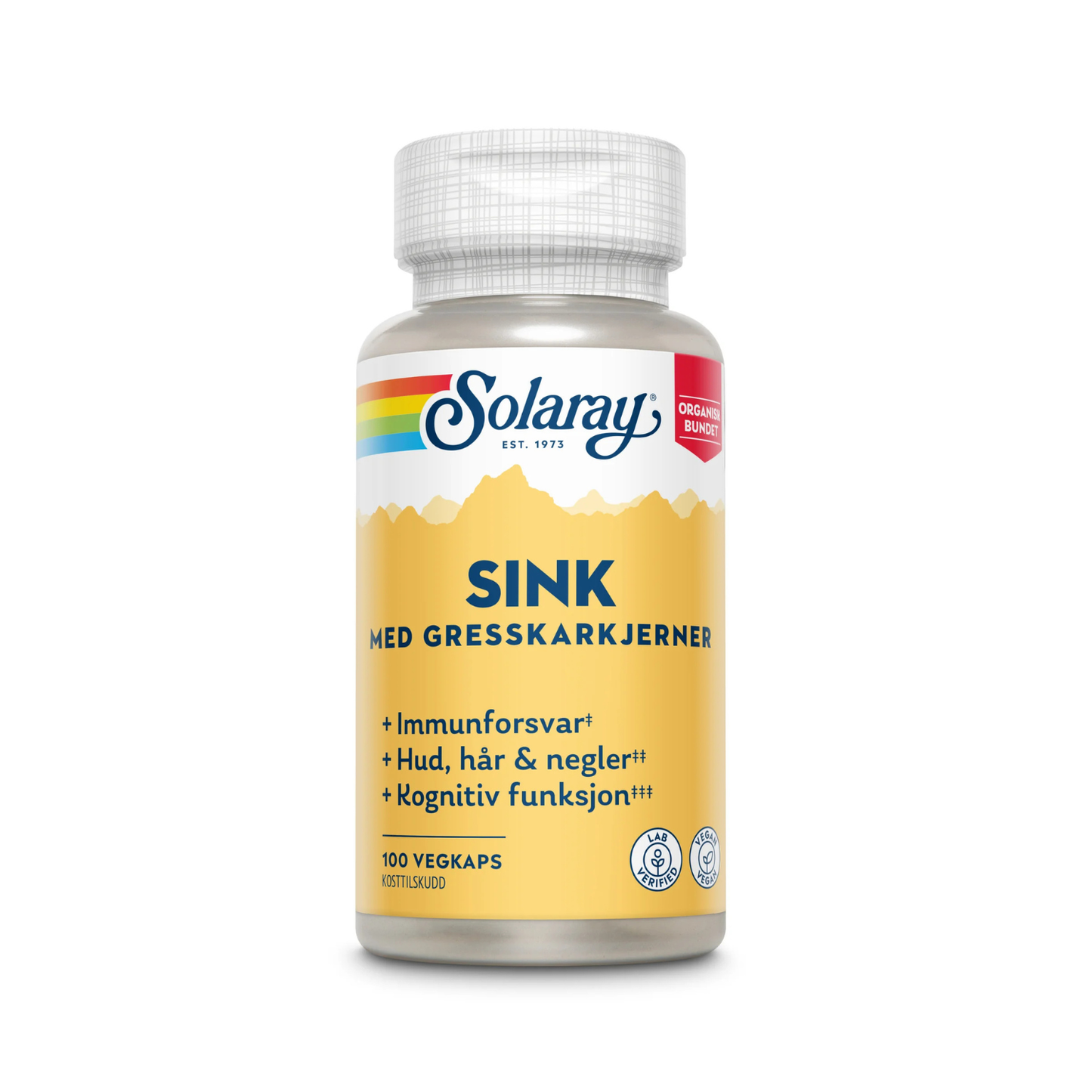 Solaray Sink 14 mg med gresskarkjerner – 100 kapsler