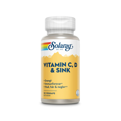 Vitamin C, D & Sink – 30 kapsler