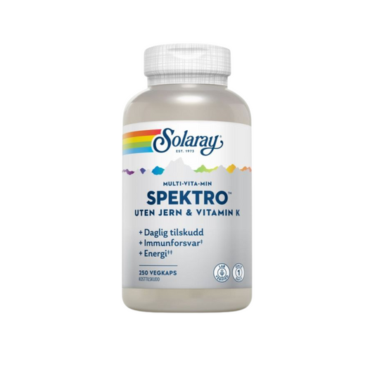 Spektro uten jern og vitamin K – 250 kapsler
