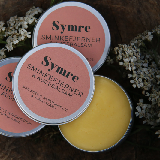 Symre sminkefjerner og augebalsam med nestle, nyperose og ylang-ylang 15 ml