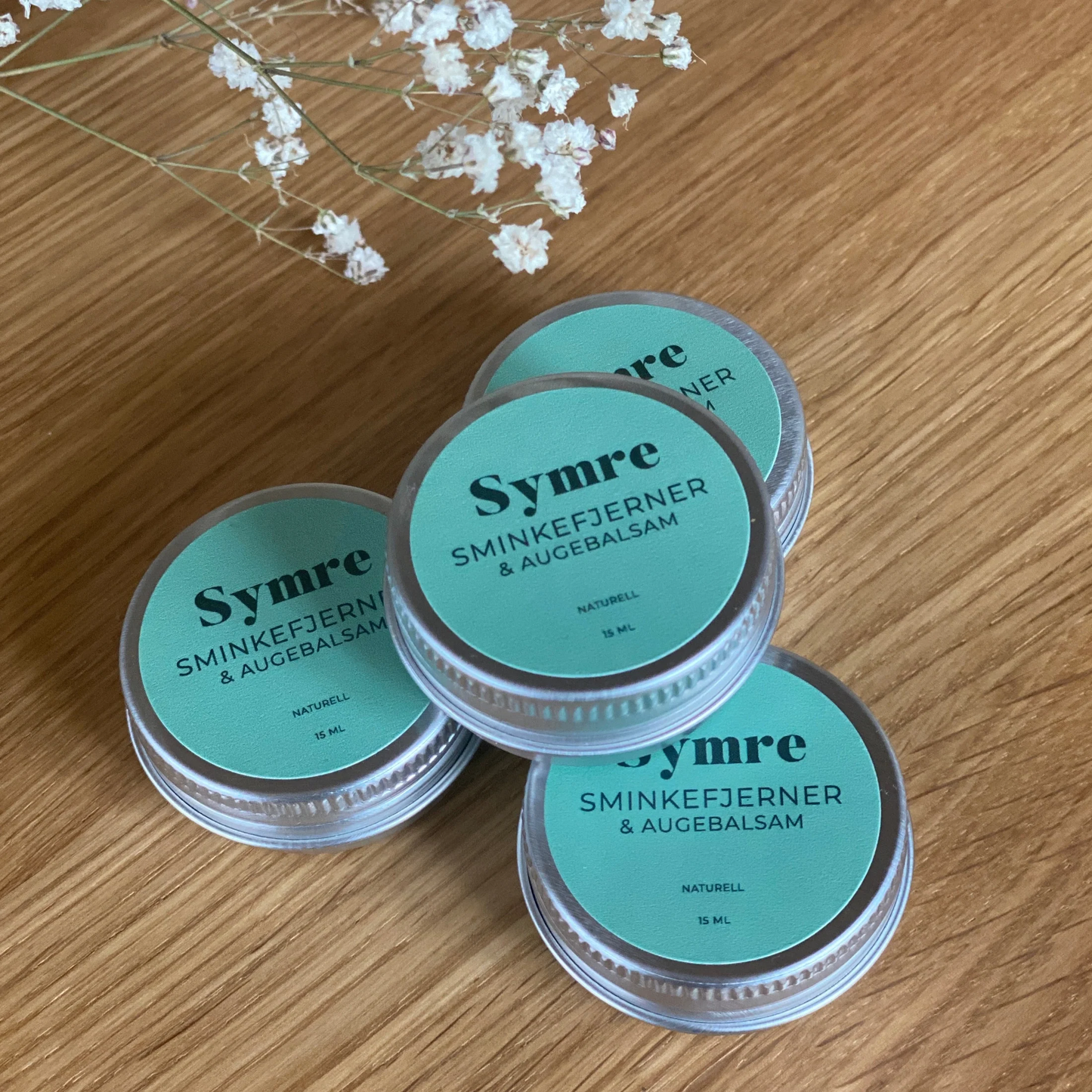 Symre sminkefjerner og augebalsam naturell 15 ml