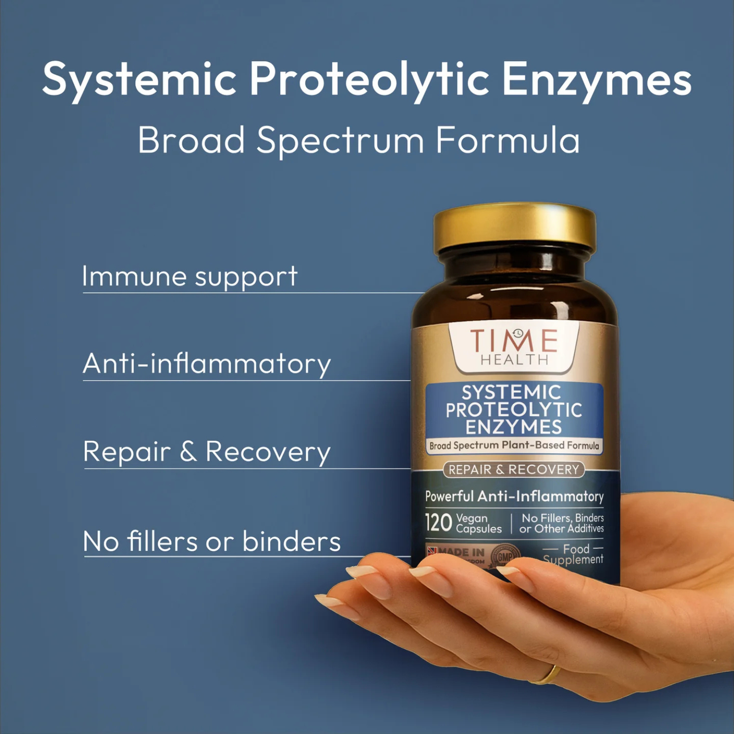 Systemic Proteolytic Enzymes Complex – Repair & Recovery (120 kapsler)