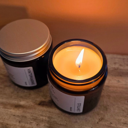 Talglys – naturlig lys med talg og bivoks - appelsin