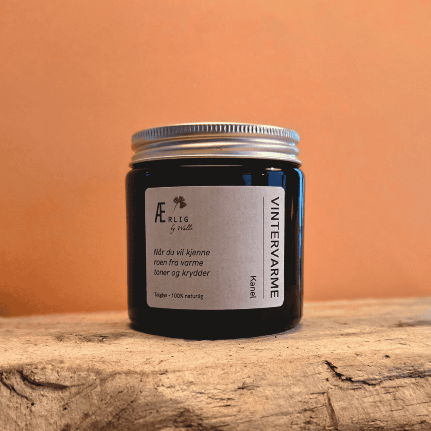 Talglys – naturlig lys med talg og bivoks - appelsin