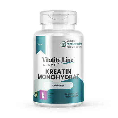 Vitality Line Sport Kreatin – 120 kapsler
